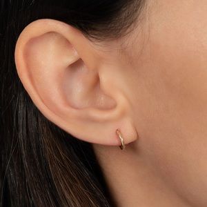 Zoe Lev 14K Mini Huggies